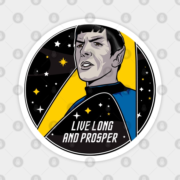 Live long and prosper Magnet by Playground